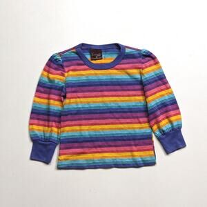 Vintage Veronica Lee Shirt Girls Size 2-3T Rainbow Long Sleeve T-shirt